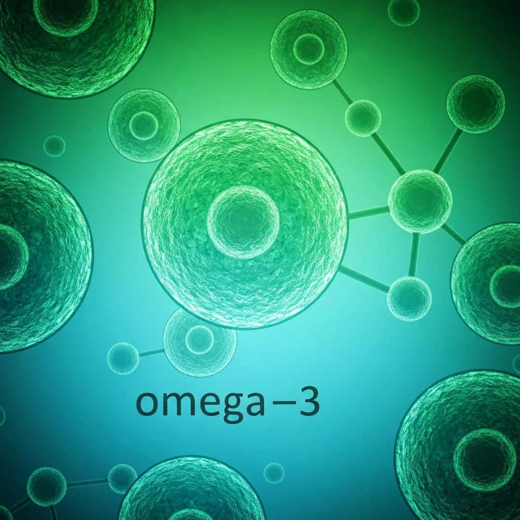 Abstract microscopic illustration of algae